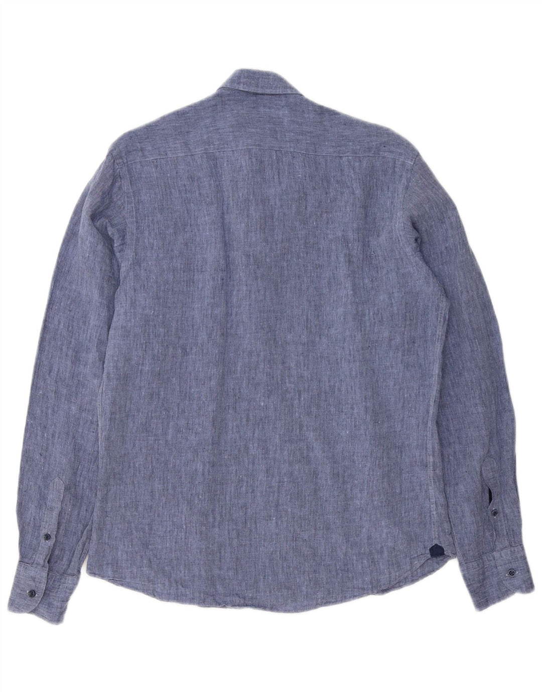 Massimo Dutti Chemise Homme Lin Bleu Moyen
