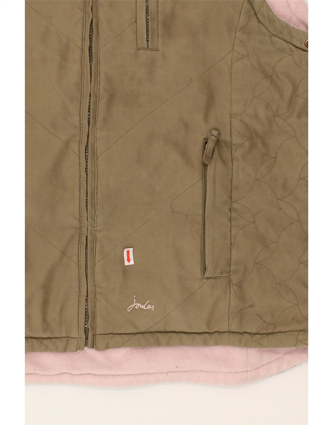 JOULES Girls Reversible Gilet 11-12 Years Brown Polyester Vintage Joules and Second-Hand Joules from Messina Hembry 
