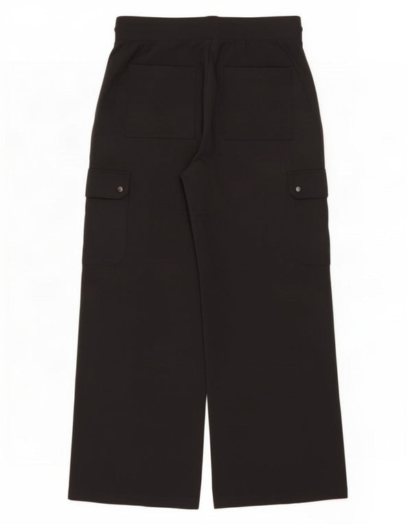 Marks & Spencer Pantalon de survêtement cargo pour femme UK 14 Large Noir Viscose