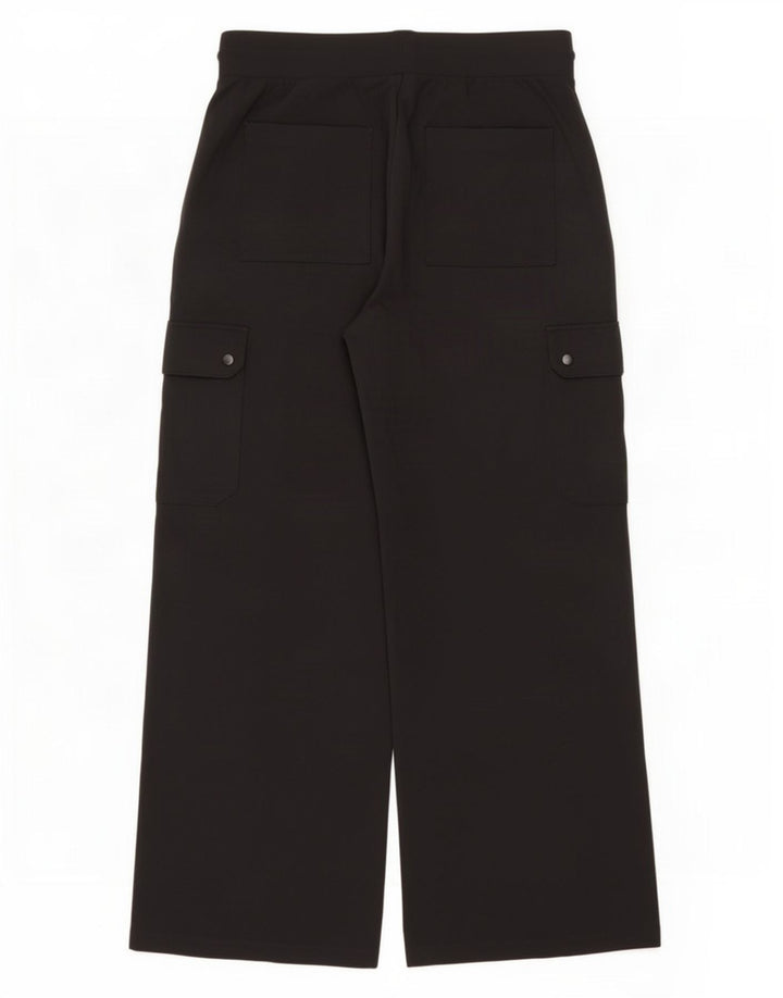 Marks & Spencer Pantalon de survêtement cargo pour femme UK 14 Large Noir Viscose