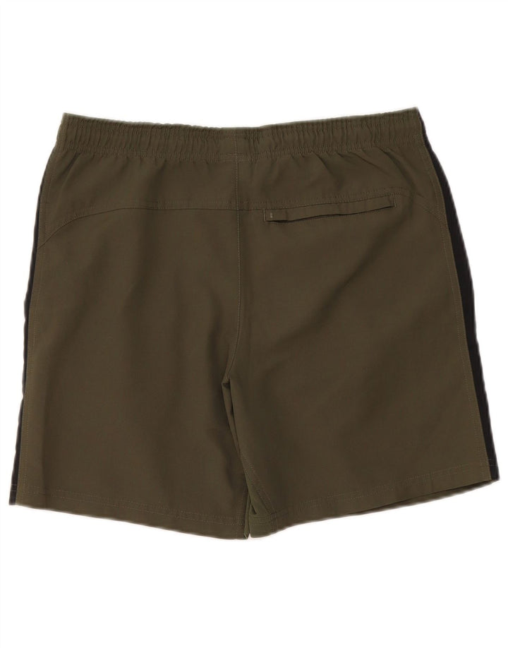 Nike Short de sport Dri Fit pour homme Petit Kaki Colorblock Polyester