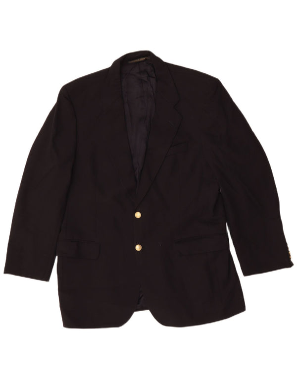 Marks & Spencer Veste blazer à 2 boutons pour homme UK 42 Grande laine bleu marine