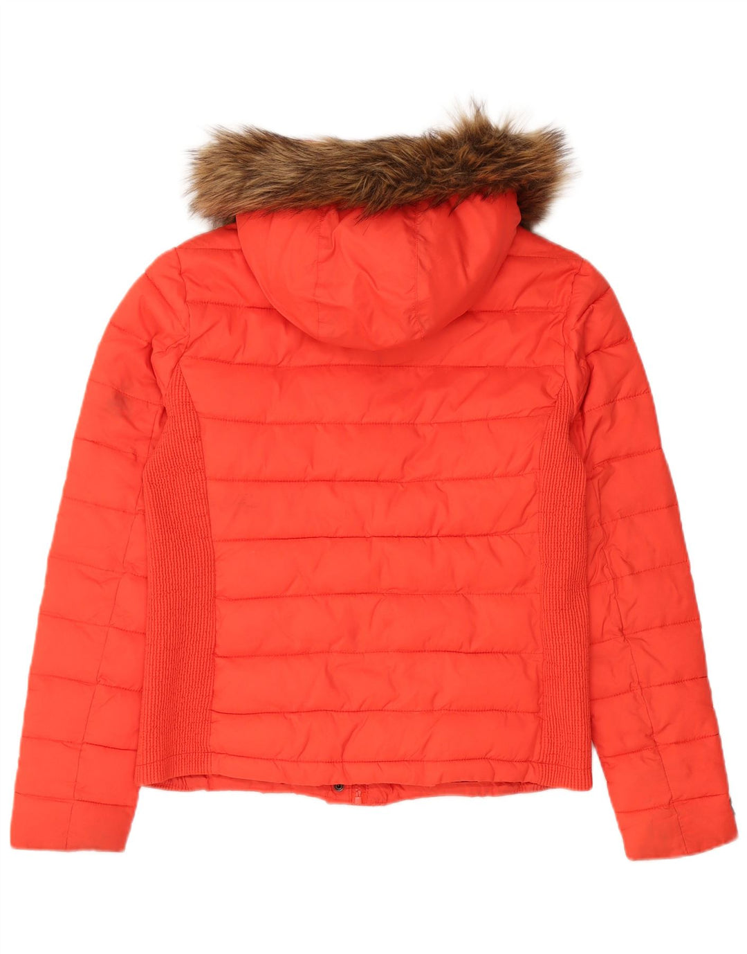 Superdry Veste matelassée à capuche pour femme UK 18 XL Nylon rouge