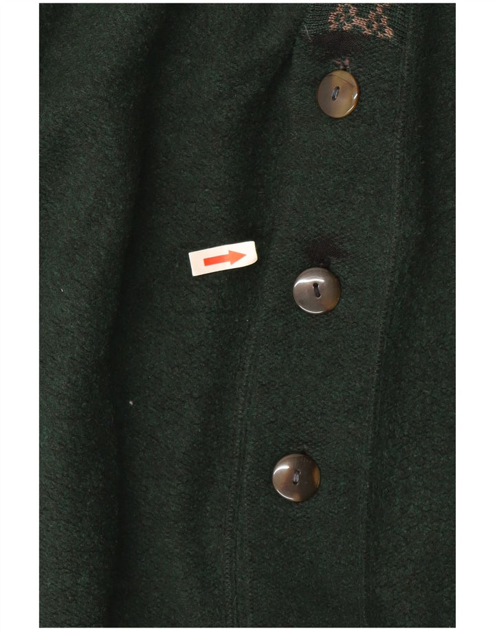 vintage Mens Cardigan Pull Grand Vert
