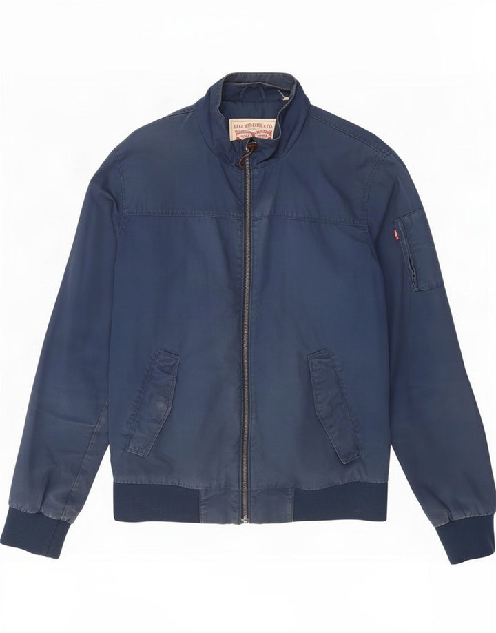 Levi's Veste Bomber Homme UK 38 Bleu Marine Moyen Coton