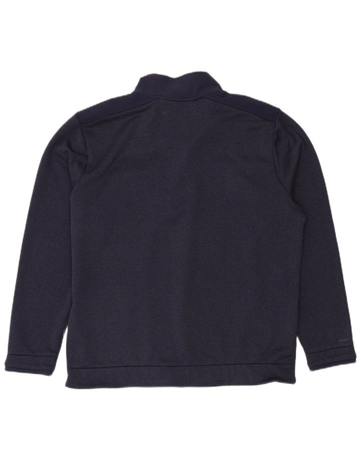 UNDER ARMOUR Sweat-shirt col zippé pour homme XL Bleu marine Polyester