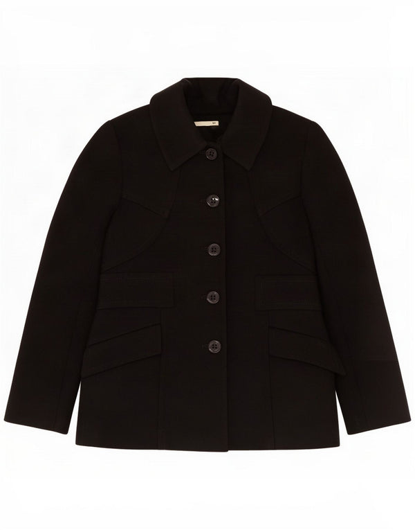 Reiss Veste blazer à 5 boutons pour femme UK 8 Petit Noir Polyester