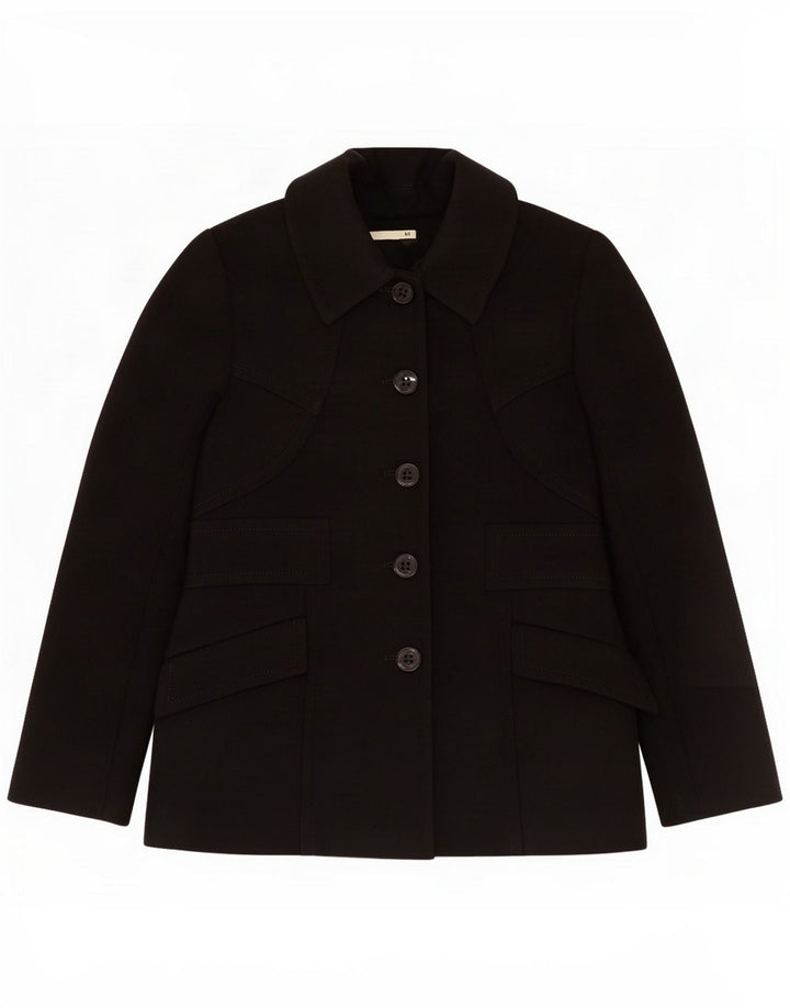 Reiss Veste blazer à 5 boutons pour femme UK 8 Petit Noir Polyester