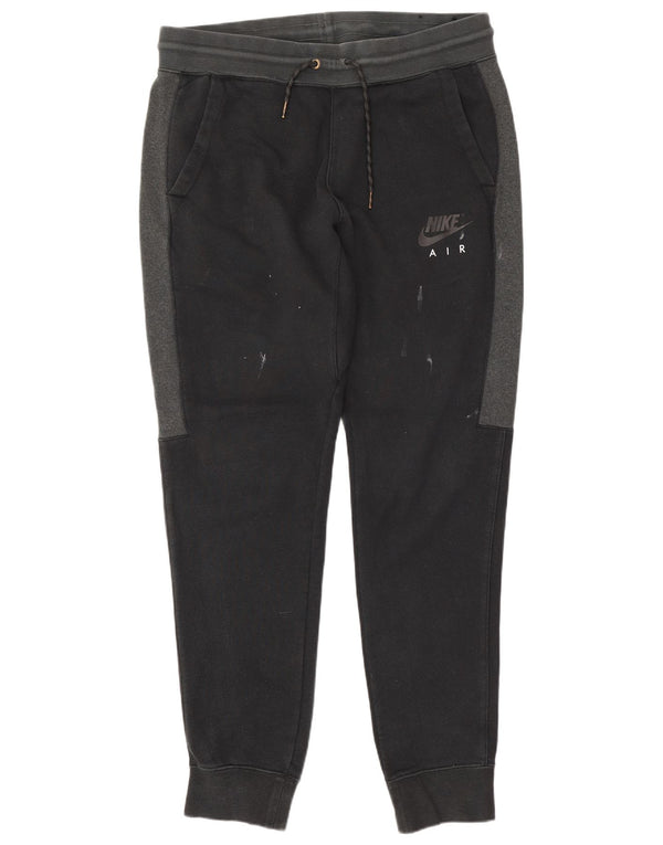 Nike Pantalon de survêtement pour homme en coton color block Noir Taille L