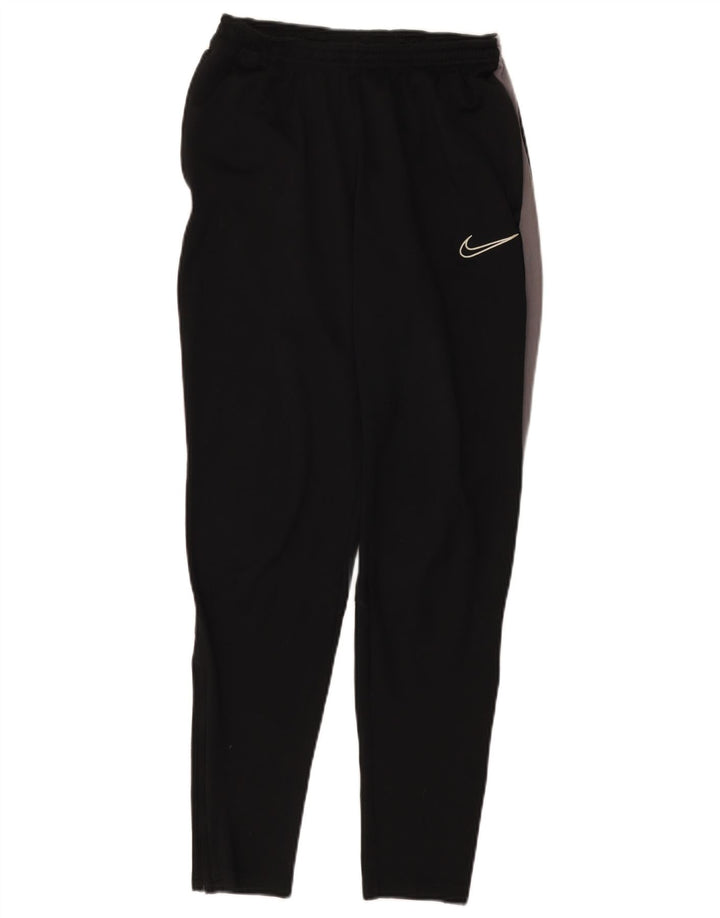 Nike Pantalon de survêtement Dri Fit pour homme Taille S en polyester color block noir