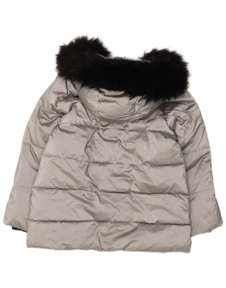 Zara Veste matelassée à capuche fille 11-12 ans Argent Polyester