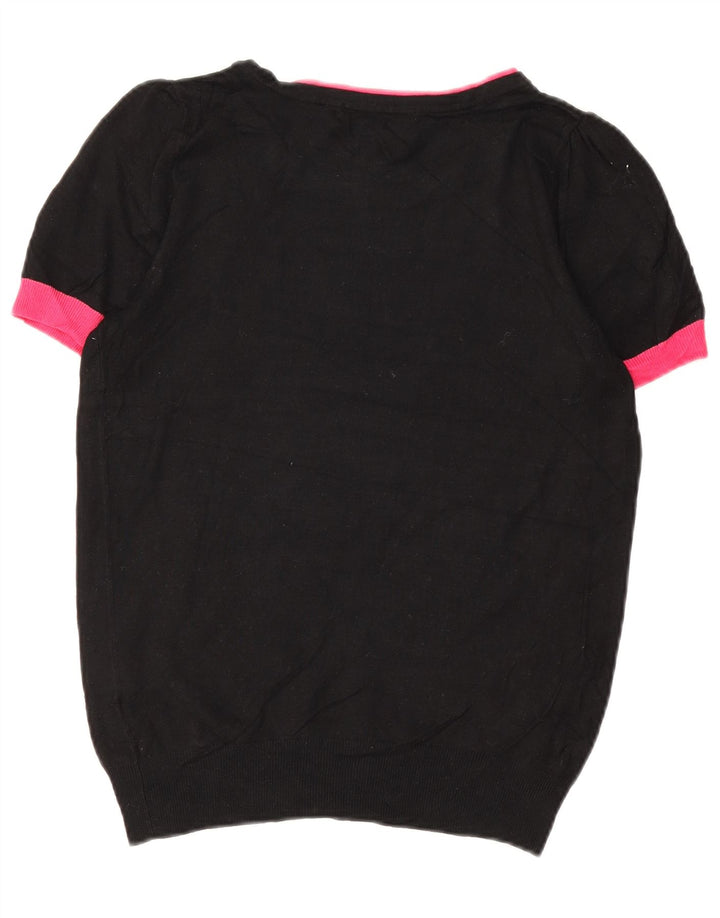 Marks & Spencer Pull col bateau pour femme UK 12 Medium Noir
