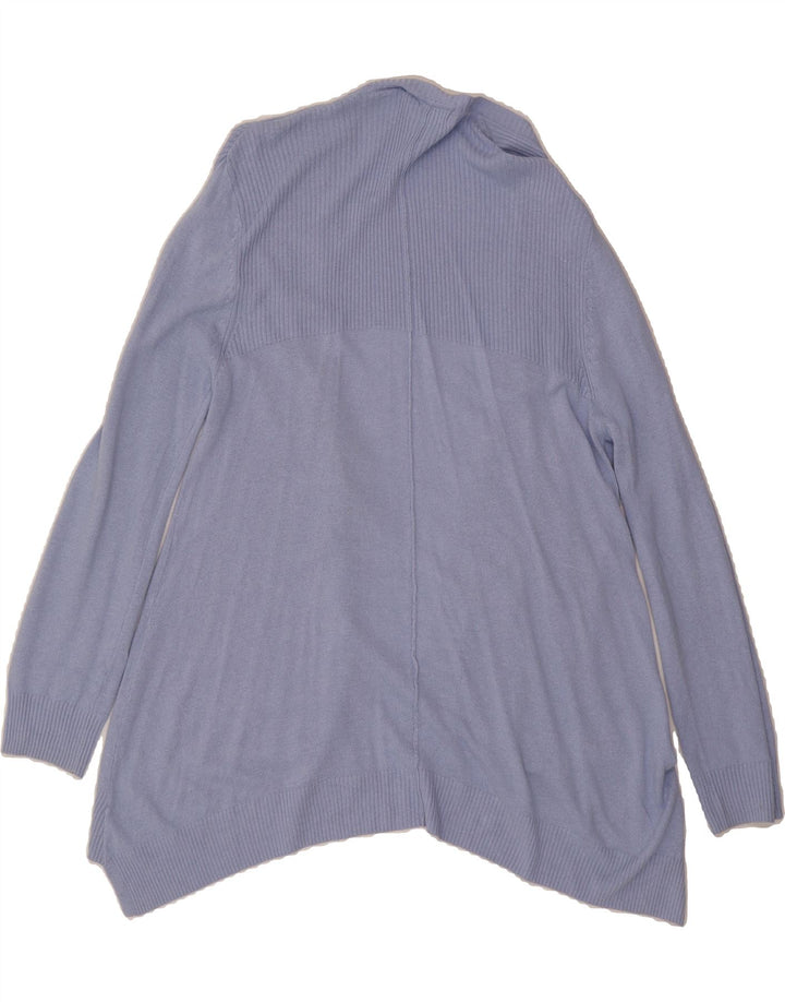 MARKS & SPENCER Womens Open Cardigan Sweater UK 12 Medium Blue Viscose Vintage Marks & Spencer and Second-Hand Marks & Spencer from Messina Hembry 