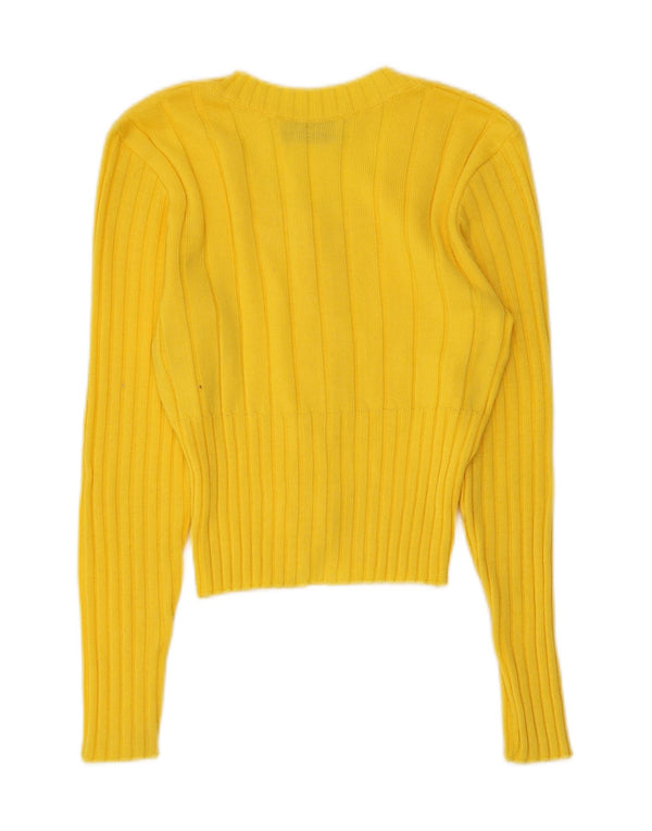 Sport Staff Cardigan court pour femme UK 10 Petit Jaune