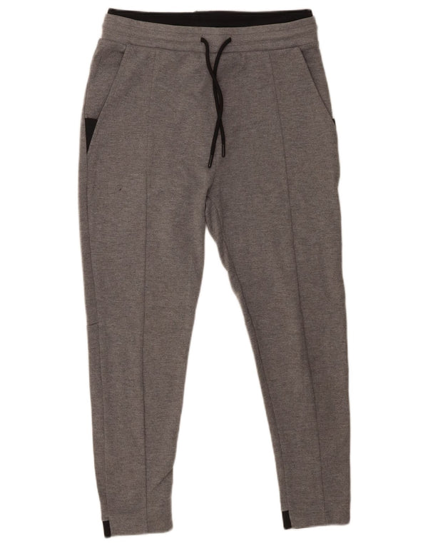 Zara Pantalon De Survêtement Court Homme Gris Moyen Colorblock Polyester