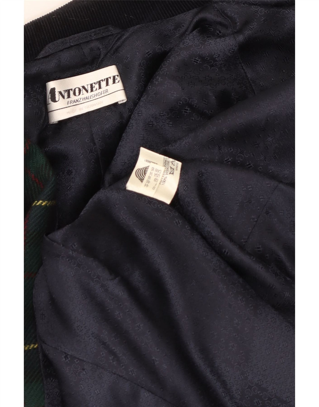 Antonette Veste Blazer 4 Boutons Femme UK 18 XL Viscose à Carreaux Vert