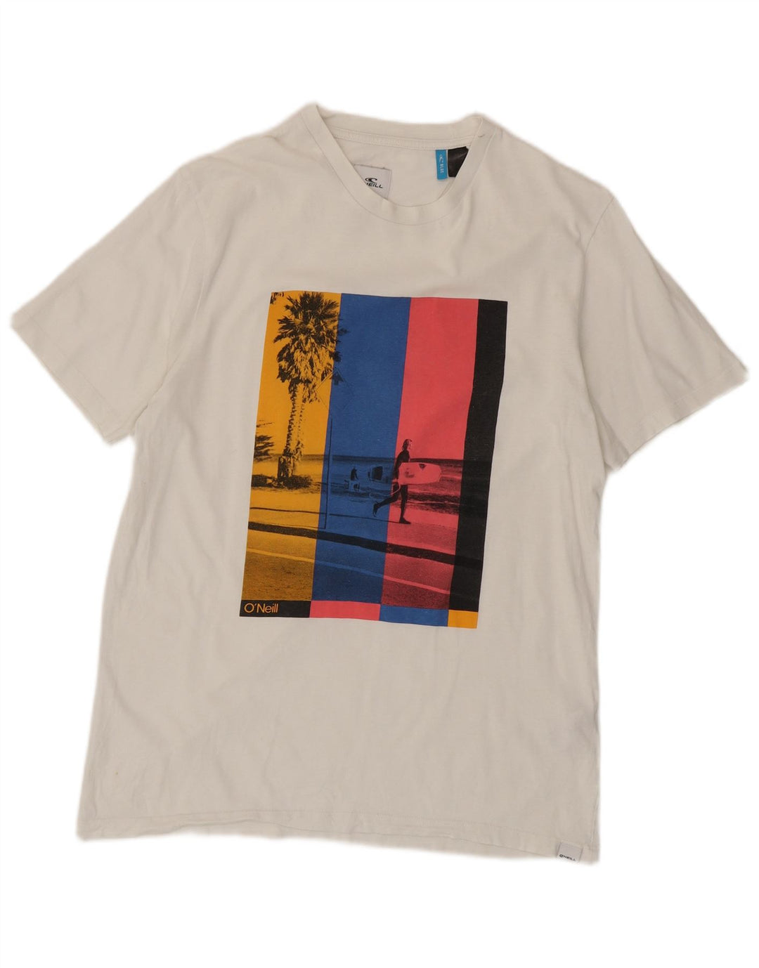 O'Neill T-shirt graphique coupe régulière pour hommes, grand coton blanc