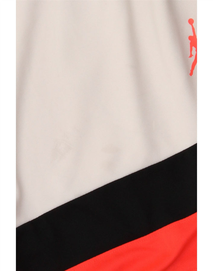 Jordan Short de sport pour homme en polyester color block blanc moyen