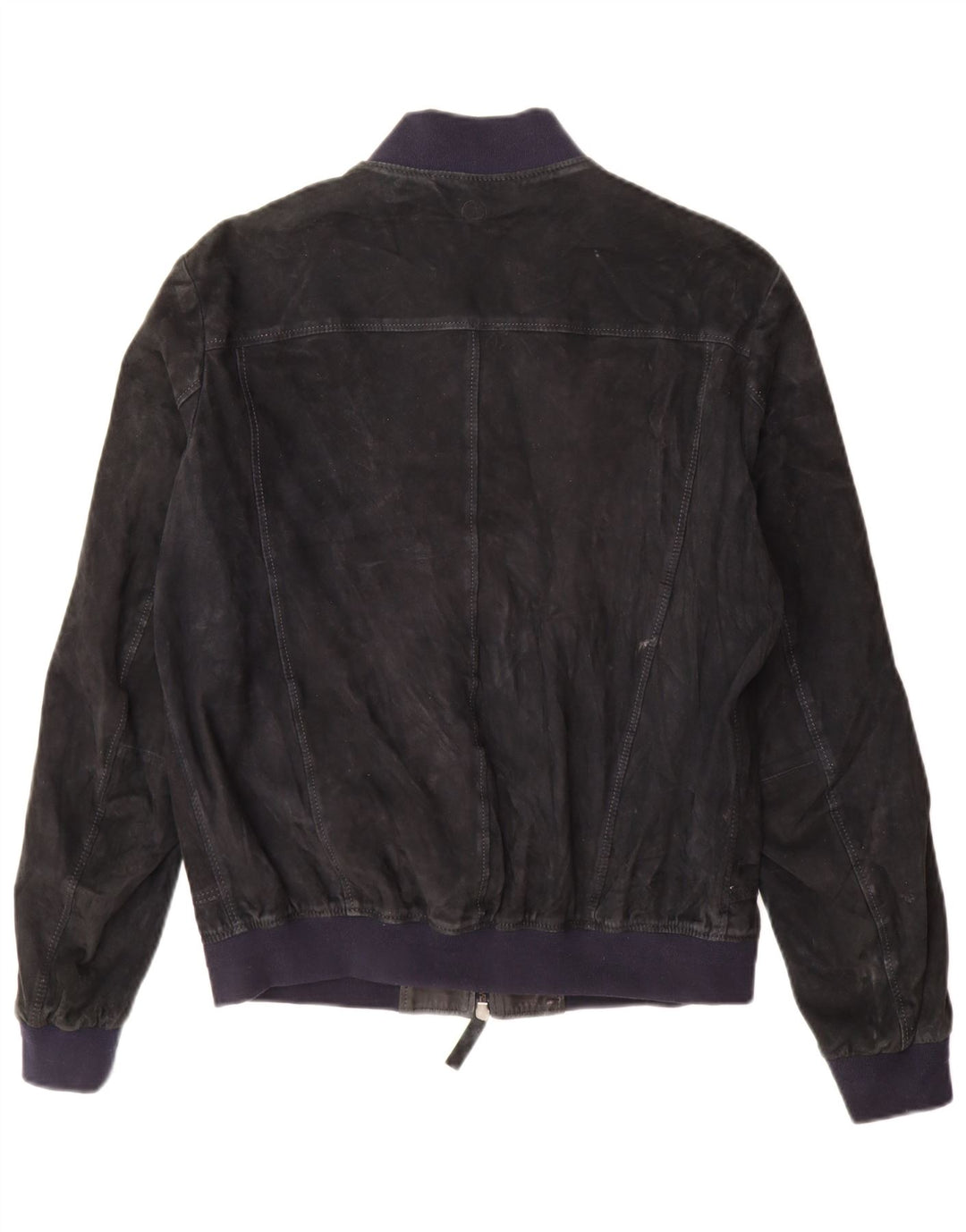 Jeckerson Veste bomber en daim pour femme UK 18 XL Bleu marine