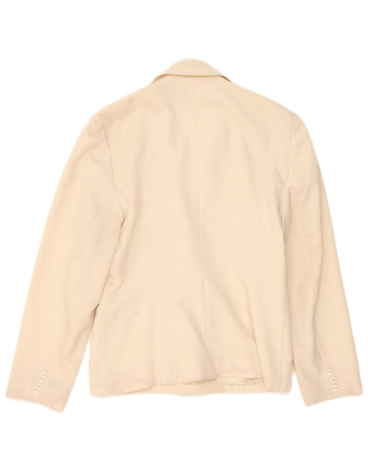 ALLUMETTE AC. Paris Veste Blazer Double Boutonnage Femme UK 12 Beige Moyen