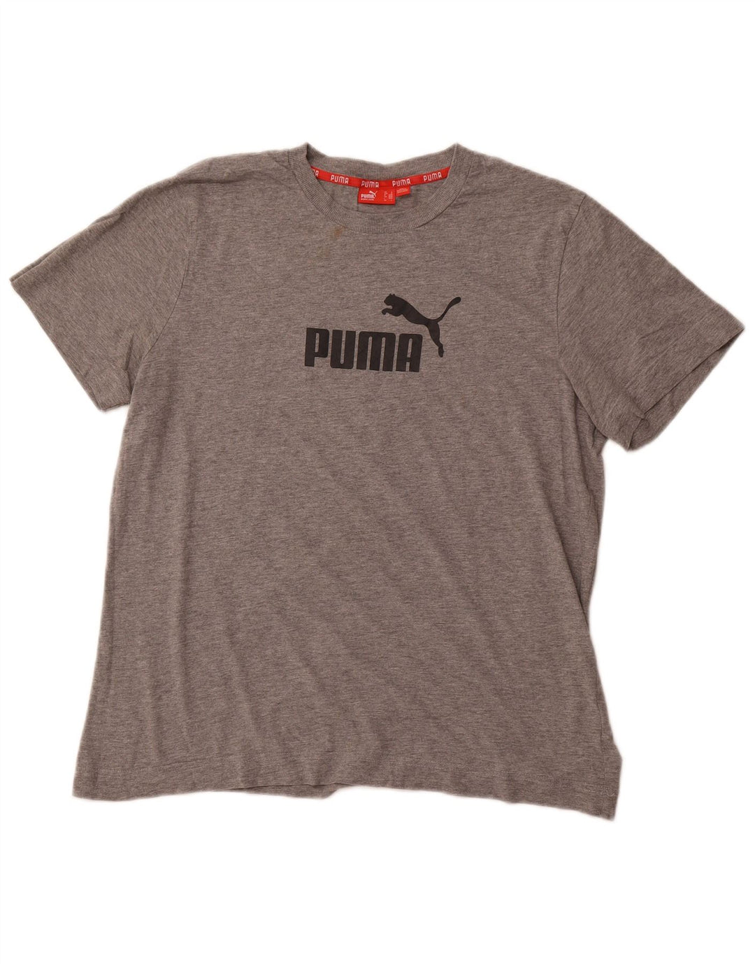 PUMA T-shirt graphique pour hommes, grand, gris, coton
