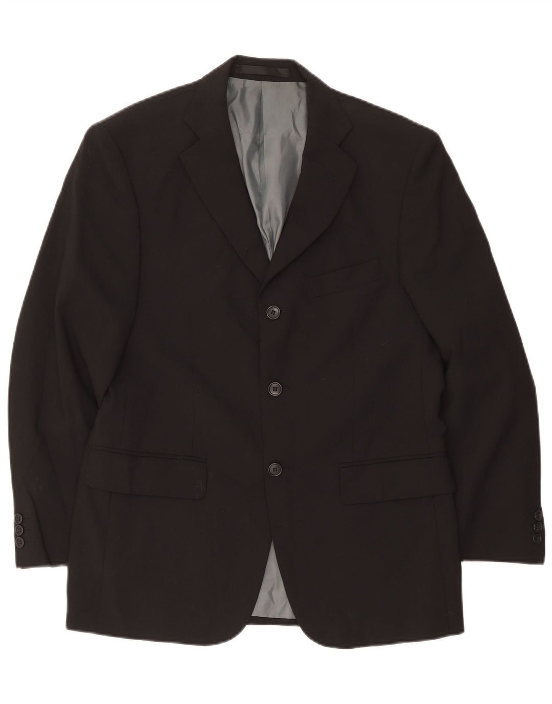 Marks & Spencer Veste blazer courte à 3 boutons pour homme UK 38 Noir moyen