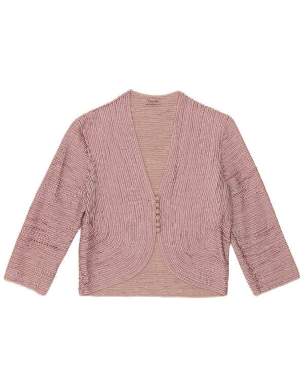 Phase Eight Chemisier court à manches 3/4 pour femme UK 10 Petit nylon rose