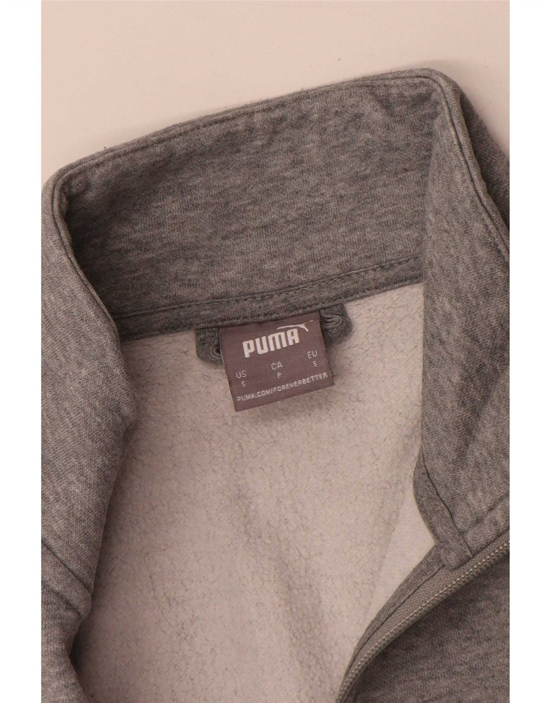 Puma Veste de Survêtement Homme Petit Gris Moucheté Coton
