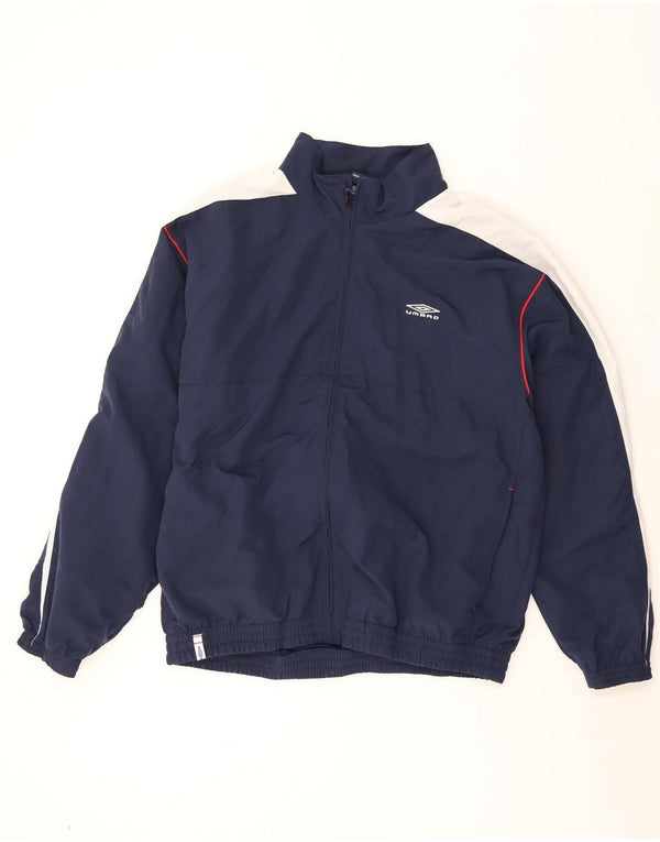 Umbro Veste de survêtement graphique pour homme XL Bleu marine Colorblock Polyester