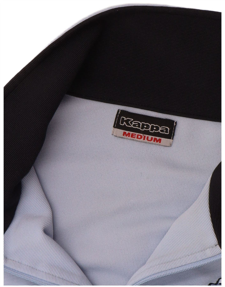 KAPPA Veste de survêtement pour femme UK 14 Bleu moyen Colorblock Polyester