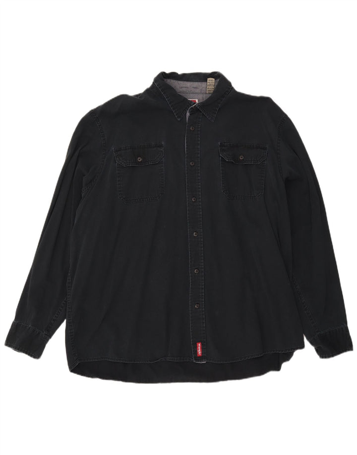 Wrangler Chemise Homme 2XL Bleu Marine Coton