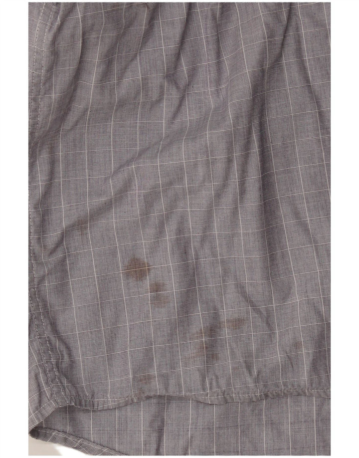 Lacoste Chemise Homme Taille 42 Grand Coton à Carreaux Gris
