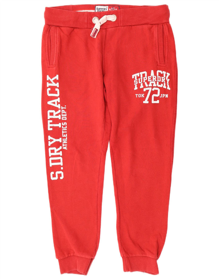 SUPERDRY Pantalon de Survêtement Graphique Track & Field Homme Joggers Large Rouge