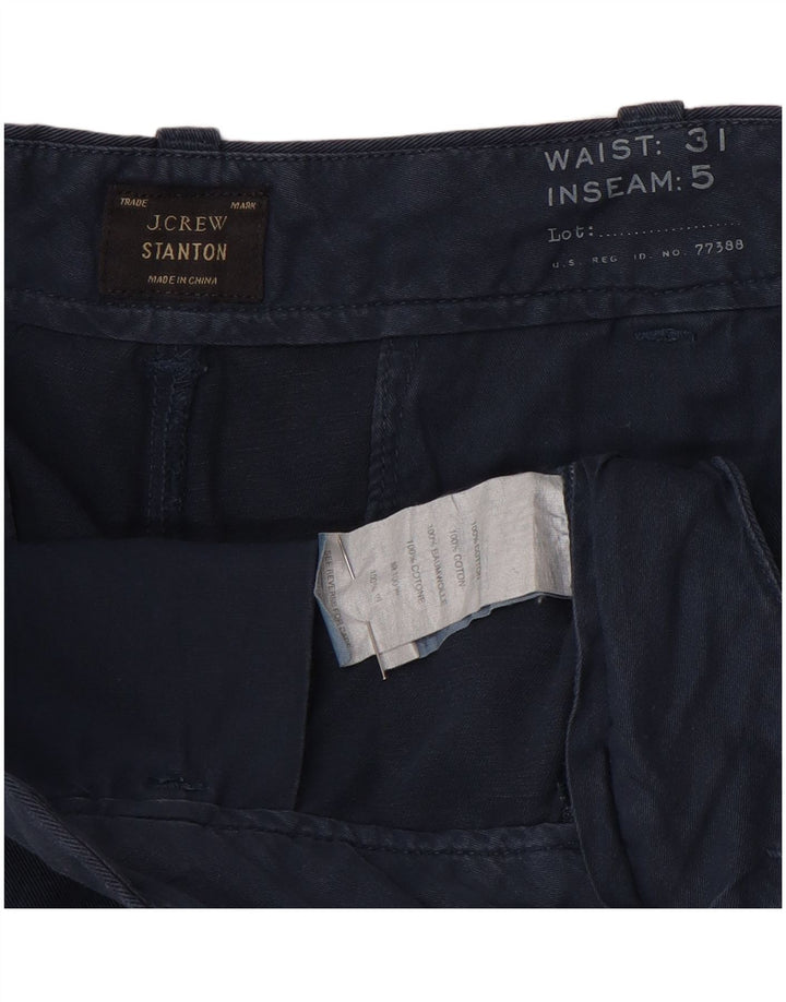 J. Crew Short Chino Stanton W31 Femme Bleu Marine Moyen Coton