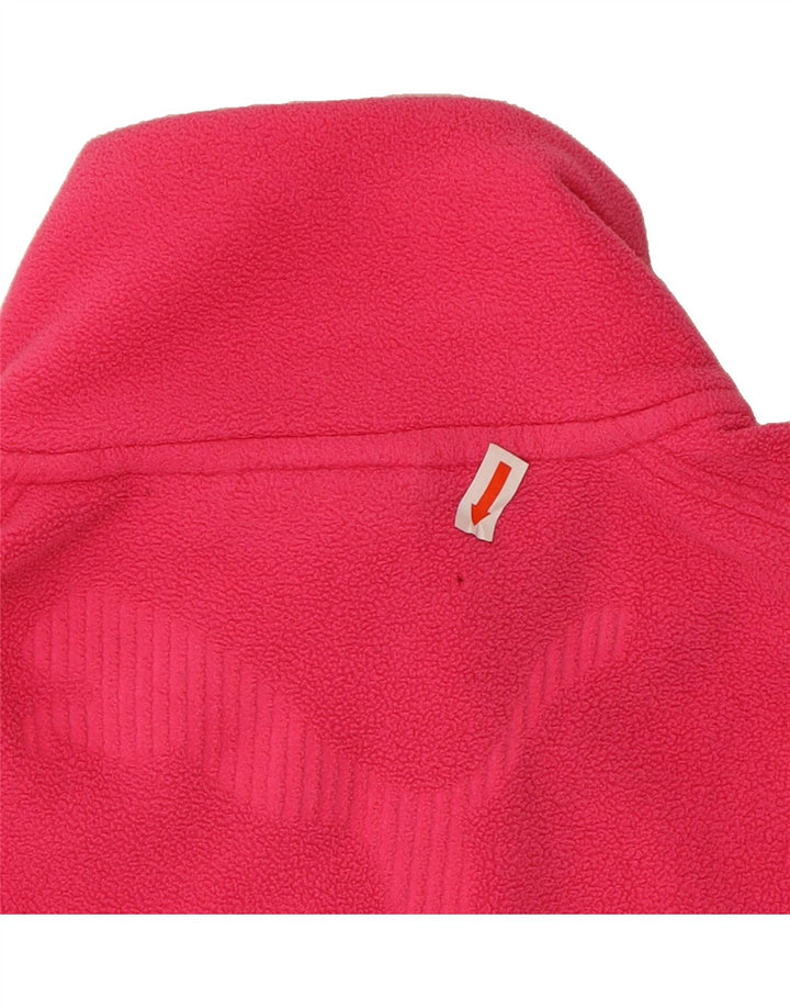 PUMA Girls Fleece Jacket 13-14 Years Pink Polyester Vintage Puma and Second-Hand Puma from Messina Hembry 