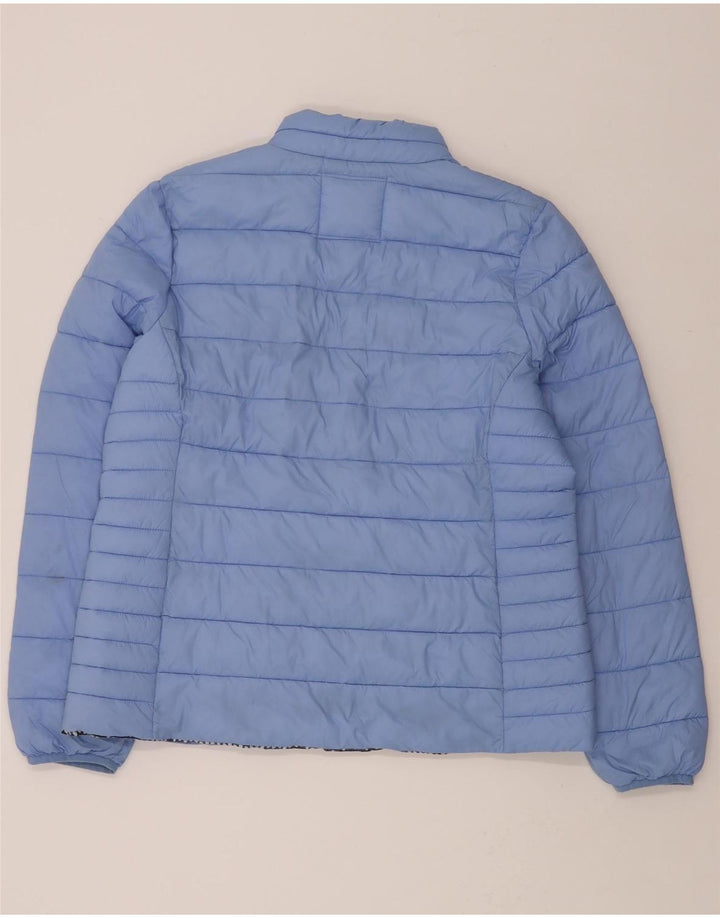 CREW CLOTHING Womens Padded Jacket UK 16 Large Blue Nylon Vintage Crew Clothing and Second-Hand Crew Clothing from Messina Hembry 