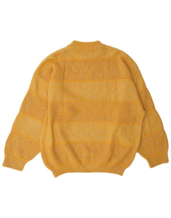 C & A Pull col roulé pour femme EU 44 XL Acrylique rayé jaune