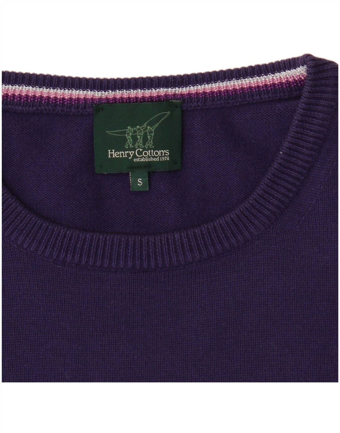 Henry Cottons Pull col rond pour homme Violet Taille S