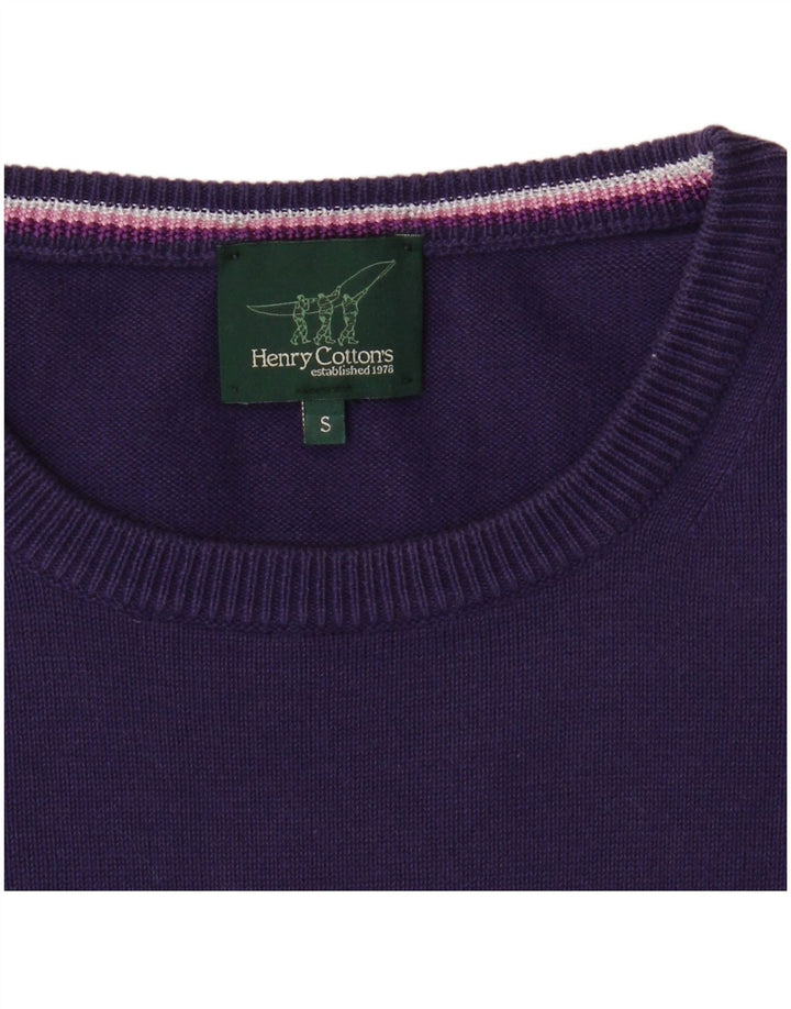 Henry Cottons Pull col rond pour homme Violet Taille S