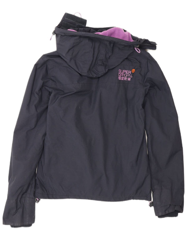 Superdry Veste coupe-vent à capuche Windcheater pour femme UK 6 XS Bleu marine