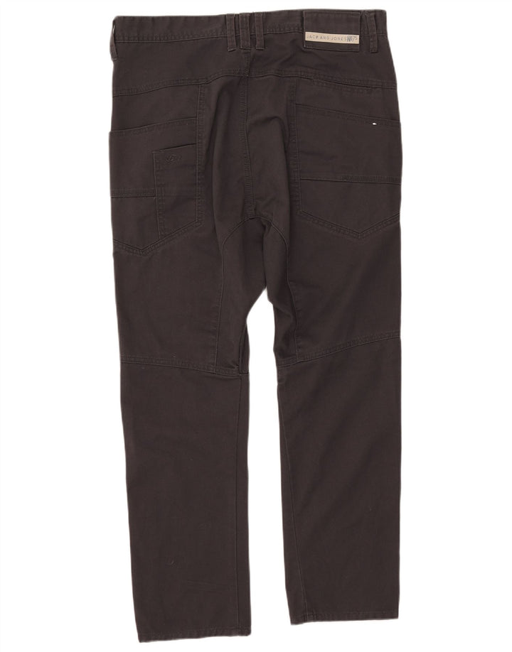 Jack & Jones Pantalon décontracté slim pour homme W34 L25 Noir Polyester