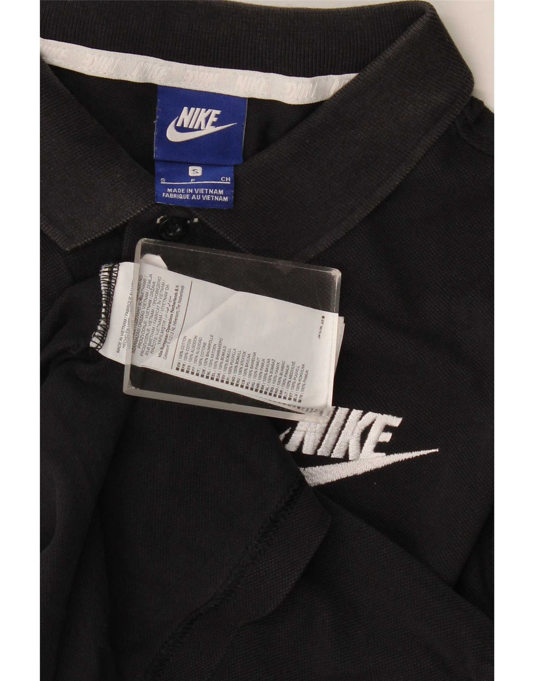 Nike Polo Homme Petit Noir Coton