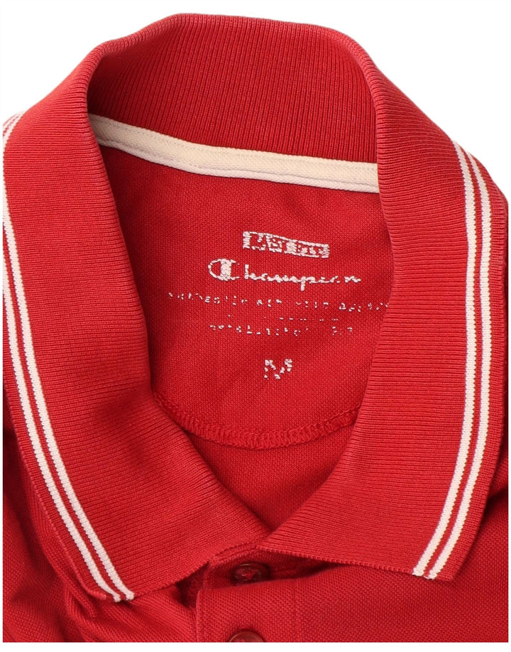 Champion Polo Easy Fit Homme Rouge Moyen Coton