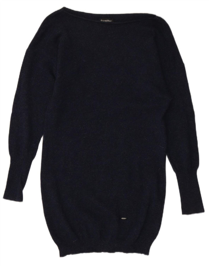REFRIGIWEAR Womens Oversized Jumper Dress UK 10 Small Navy Blue