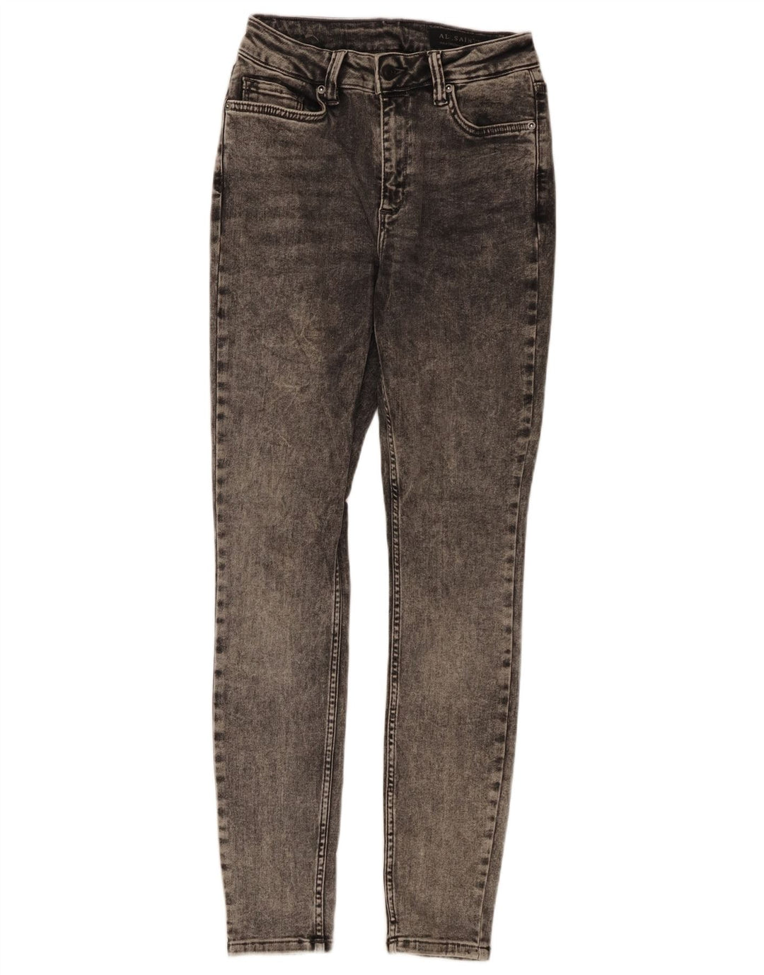 ALL SAINTS Jean Skinny Femme Moyen W28 L29 Gris Coton