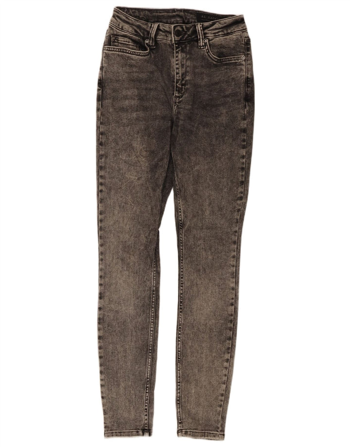 ALL SAINTS Jean Skinny Femme Moyen W28 L29 Gris Coton