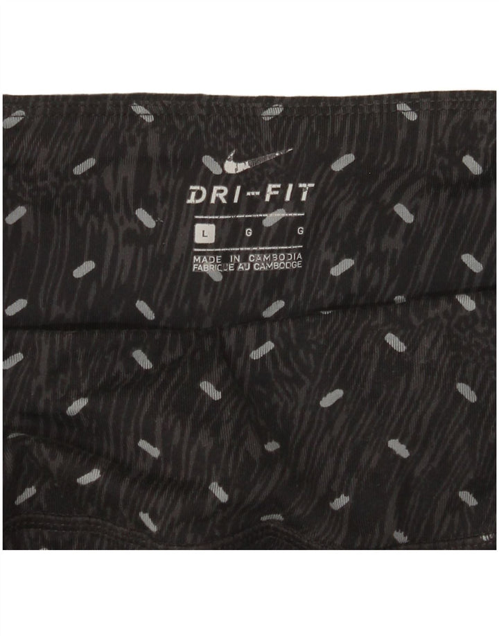 Nike Legging Dri Fit pour femme UK 14 Large Noir à pois