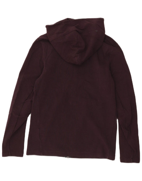 Nike Pull à capuche zippé pour homme XS en coton bordeaux