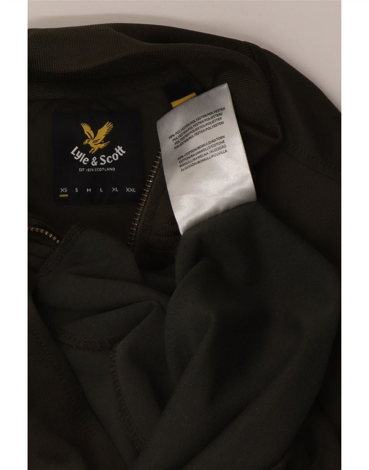 LYLE & SCOTT Veste de survêtement pour femme UK 6 XS Kaki Polyester