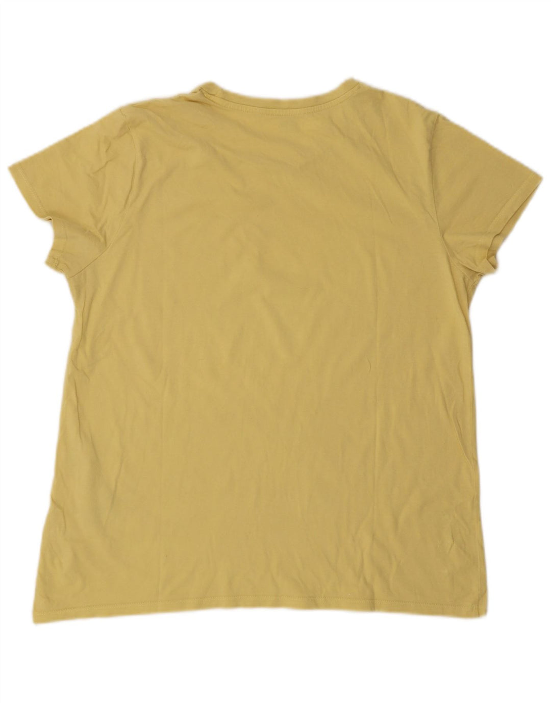 LEVI'S T-Shirt Graphique Femme UK 18 XL Jaune Coton
